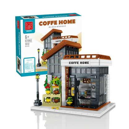 MORK Building Block Set: Sunshine Coffee Store House LED 031062