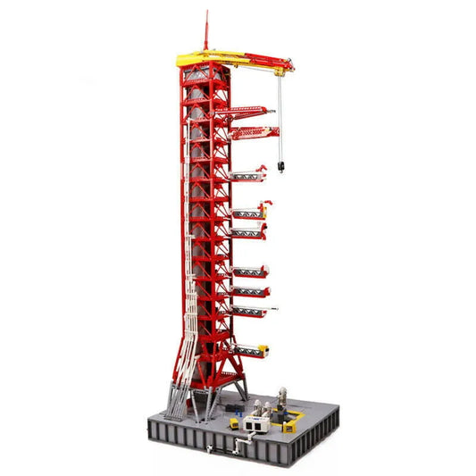 MORK MOC Building Block Set: Apollo Saturn V Umbilical Launch Tower, Model 37001 / 031003