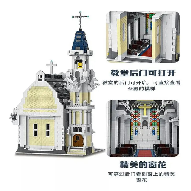 MORK MOC Building Block Set: Medieval City Church 033006