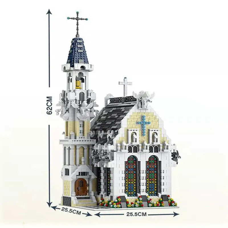 MORK MOC Building Block Set: Medieval City Church 033006