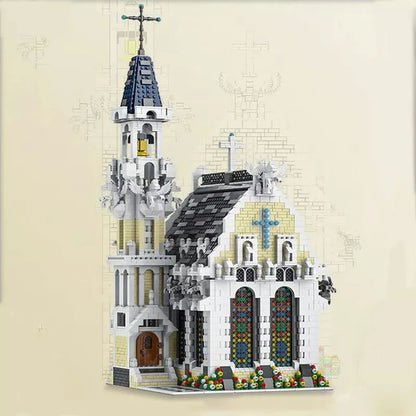MORK MOC Building Block Set: Medieval City Church 033006