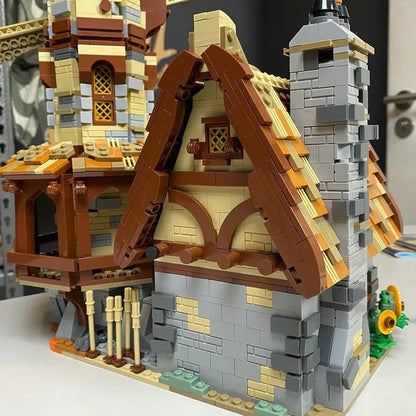 MORK MOC Building Block Set: Medieval Town Windmill, Model 033009