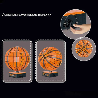 MORK MOC Building Block Set: Idea Expert Rotating Basketball, Model 031008