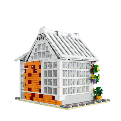MORK MOC Building Block Set: Sunshine Flower Store LED 031061