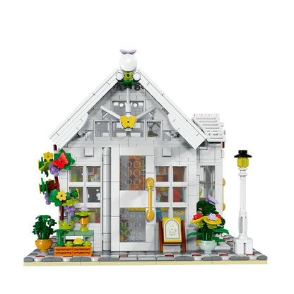 MORK MOC Building Block Set: Sunshine Flower Store LED 031061