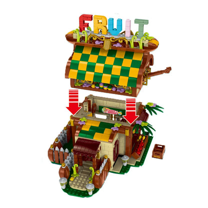MORK MOC Building Block Set: Toon City Fruit House LED 031052