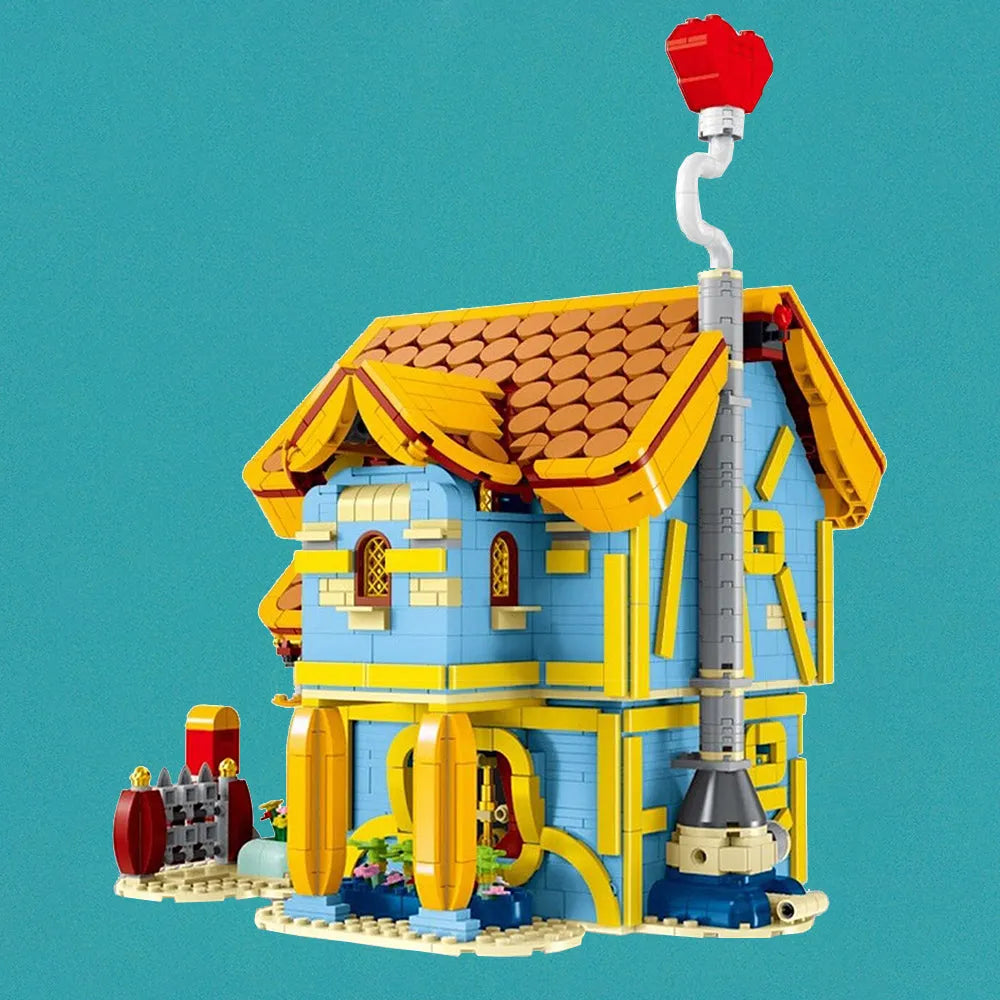 MORK MOC Building Block Set: Toon City Town Villa House LED, Model 031053
