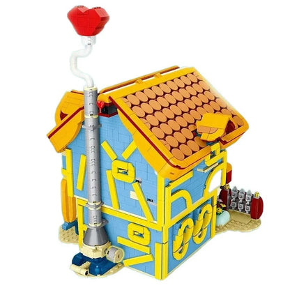 MORK MOC Building Block Set: Toon City Town Villa House LED, Model 031053