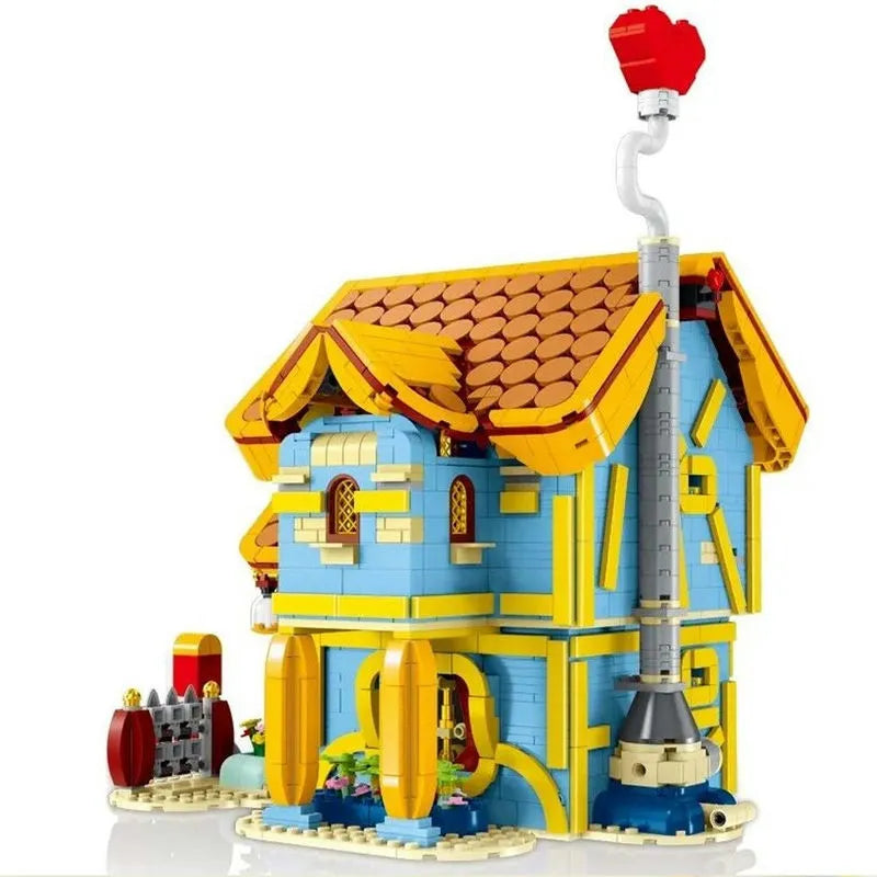 MORK MOC Building Block Set: Toon City Town Villa House LED, Model 031053