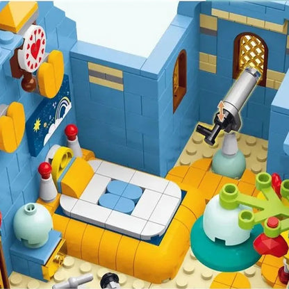 MORK MOC Building Block Set: Toon City Town Villa House LED, Model 031053