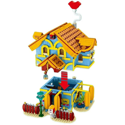 MORK MOC Building Block Set: Toon City Town Villa House LED, Model 031053