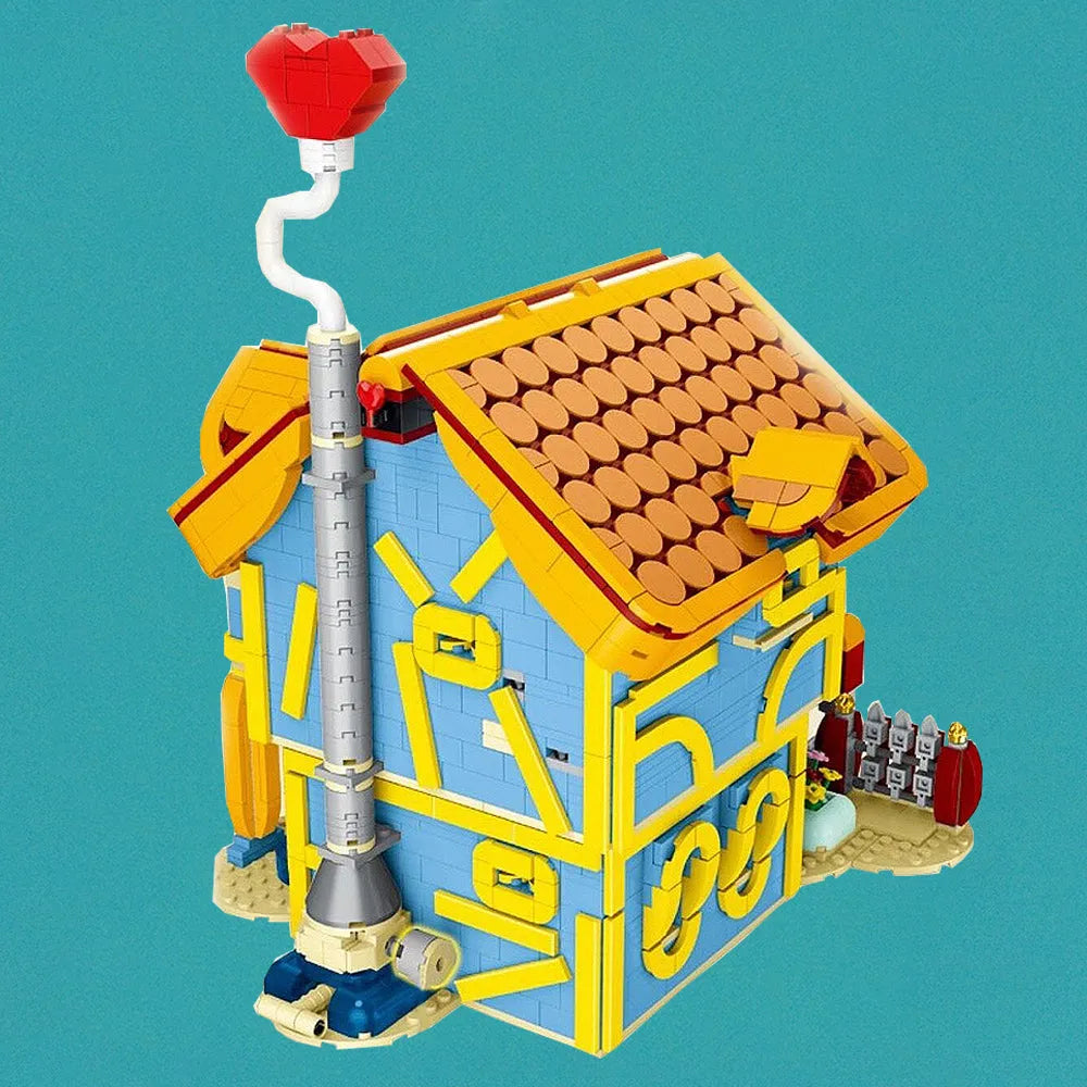 MORK MOC Building Block Set: Toon City Town Villa House LED, Model 031053