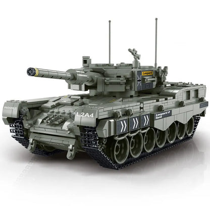 MORK MOC Building Block Set: WW2 Leopard 2A4 Battle Tank, Model 027001