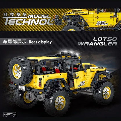 MORK MOC Building Block Set: Off-Road AWD Jeep Rubicon Mountain Car, Model 022010-3