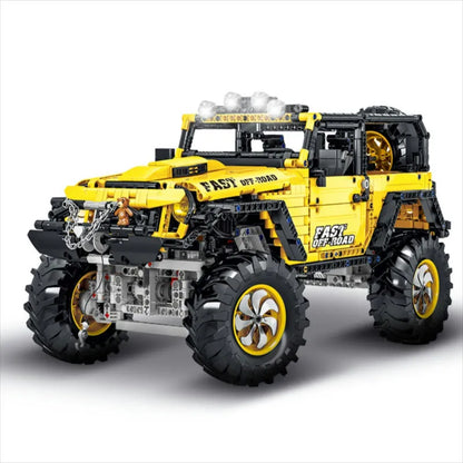 MORK MOC Building Block Set: Off-Road AWD Jeep Rubicon Mountain Car, Model 022010-3