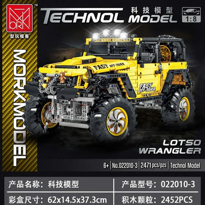 MORK MOC Building Block Set: Off-Road AWD Jeep Rubicon Mountain Car, Model 022010-3