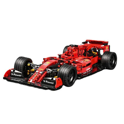 MORK MOC Motorized Building Block Set: Red F1 Alternate Racing Car 023005