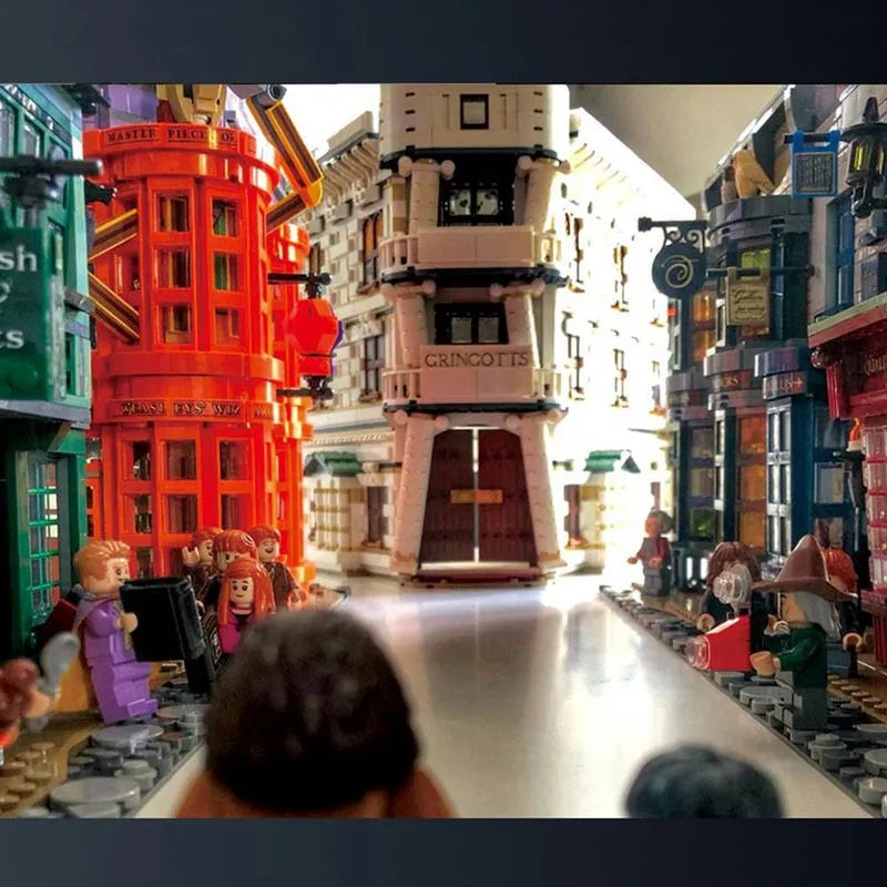 MORK MOC Building Block Set: Movie Expert Harry Potter MOC Diagon Alley, Model 032101