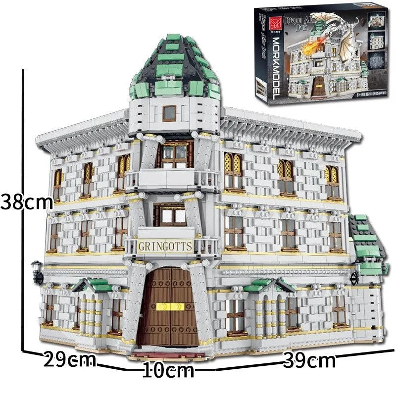 MORK MOC Building Block Set: Movie Expert Harry Potter MOC Diagon Alley, Model 032101