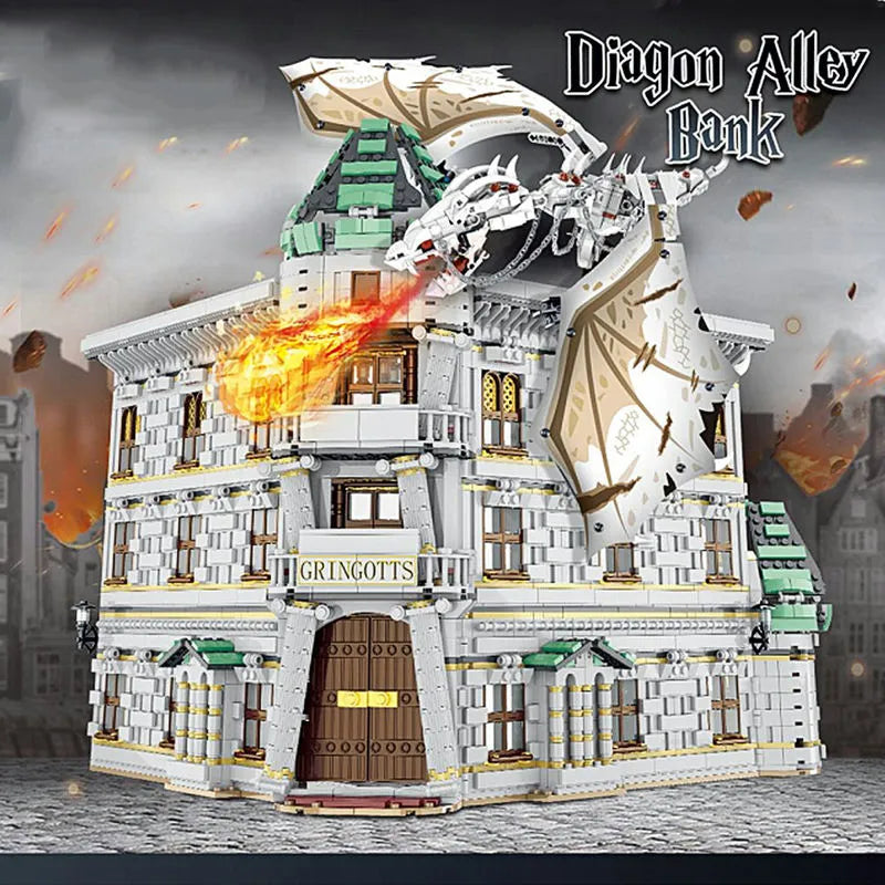 MORK MOC Building Block Set: Movie Expert Harry Potter MOC Diagon Alley, Model 032101