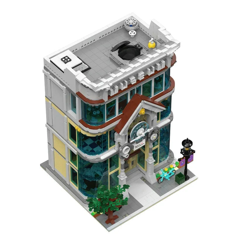 MORK MOC Building Block Set: Street City MOC Science Museum Experts, Model 10206