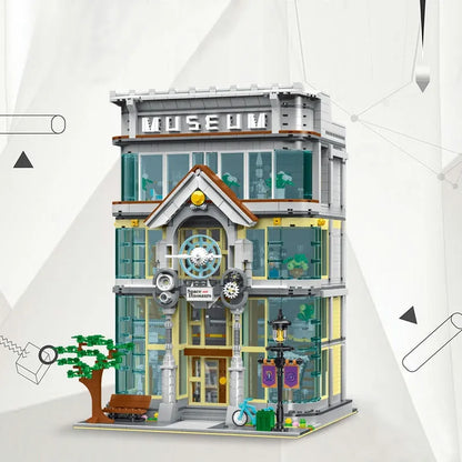 MORK MOC Building Block Set: Street City MOC Science Museum Experts, Model 10206