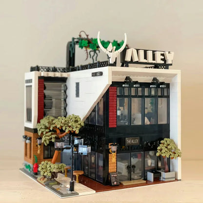 MORK MOC Building Block Set: Street City The Deers Bubble MOC Experts Tea Shop, Model 10208