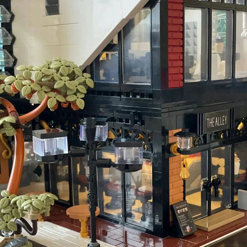 MORK MOC Building Block Set: Street City The Deers Bubble MOC Experts Tea Shop, Model 10208
