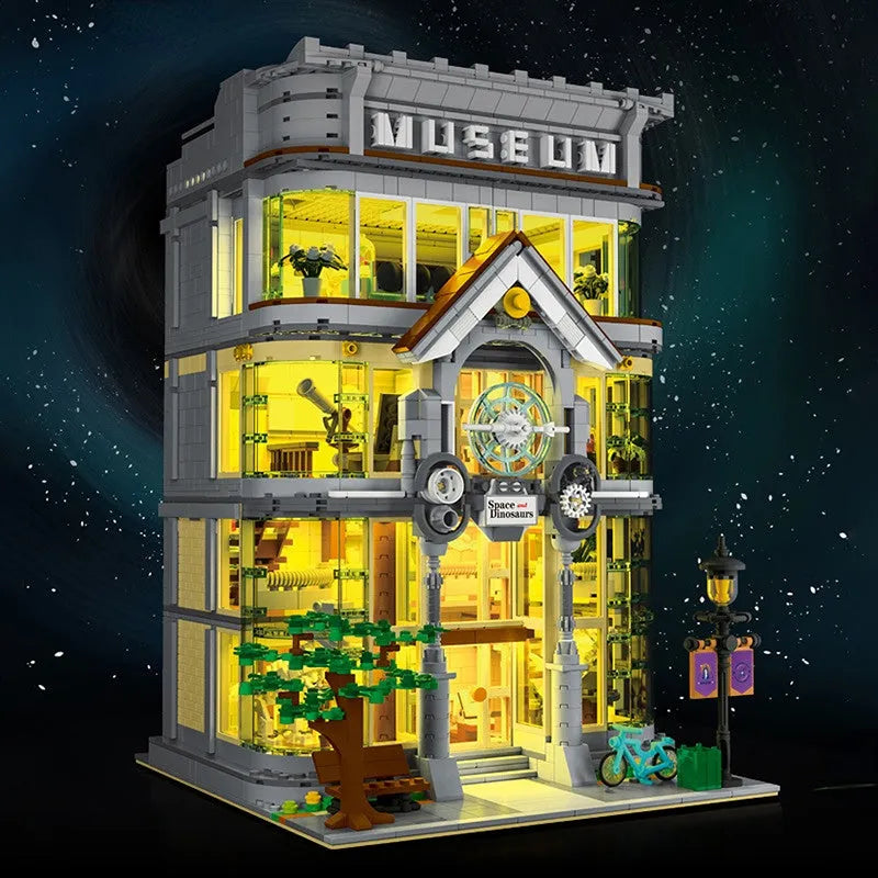 MORK MOC Building Block Set: Street Experts MOC City Science Museum Building