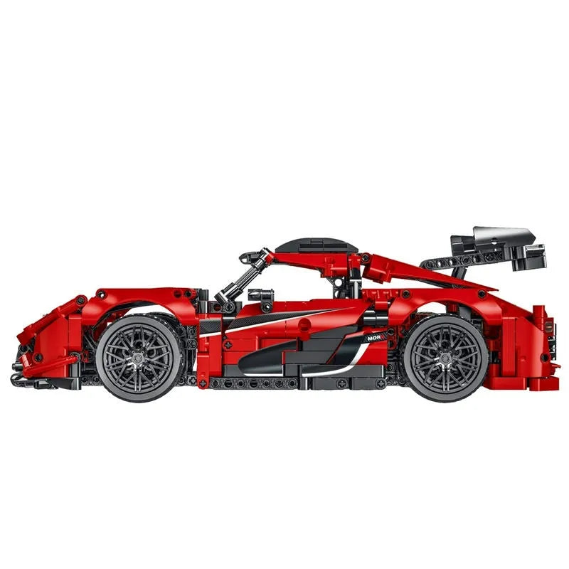 MORK MOC Motorized Building Block Set: Koenigsegg One Racing Car, Model 023022-5