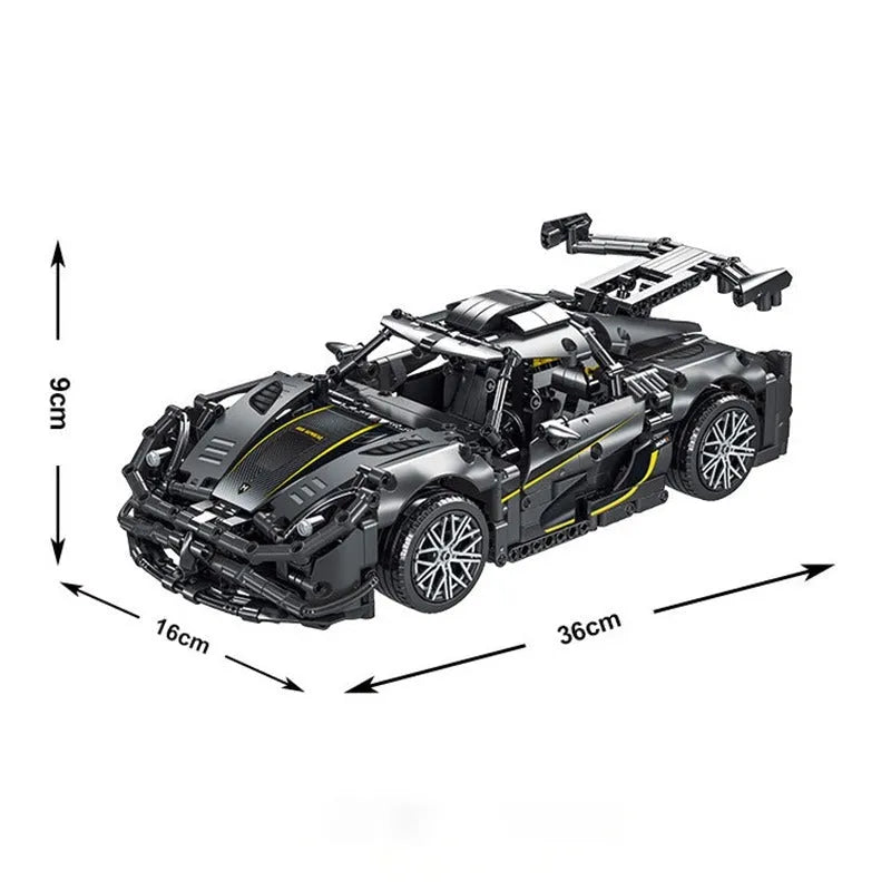 MORK MOC Motorized Building Block Set: Koenigsegg One Racing Car, Model 023022-3