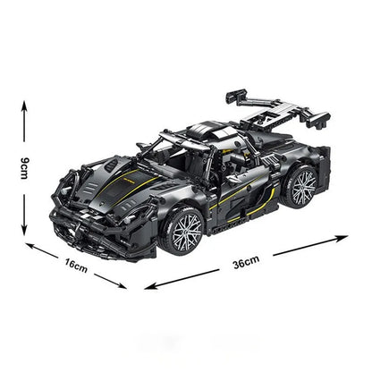 MORK MOC Motorized Building Block Set: Koenigsegg One Racing Car, Model 023022-3