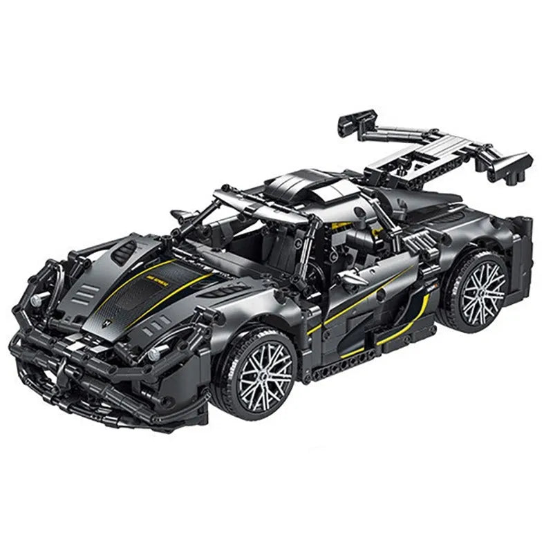 MORK MOC Motorized Building Block Set: Koenigsegg One Racing Car, Model 023022-3