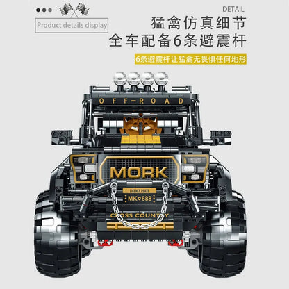 MORK MOC Building Block Set: Off-Road SUV Mountain Truck 022016-1