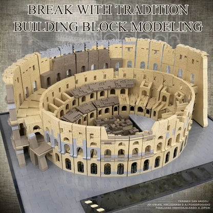 Mould King MOC Building Block Set: Rome Colosseum, Model 22002