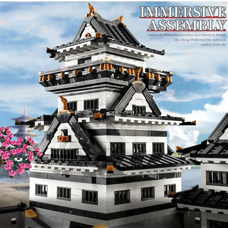 Mould King MOC Building Block Set: View Sakura Himeji Castle, Model K22006