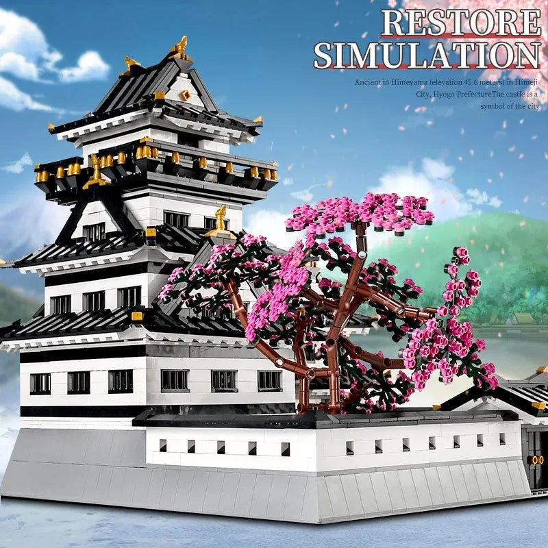 Mould King MOC Building Block Set: View Sakura Himeji Castle, Model K22006