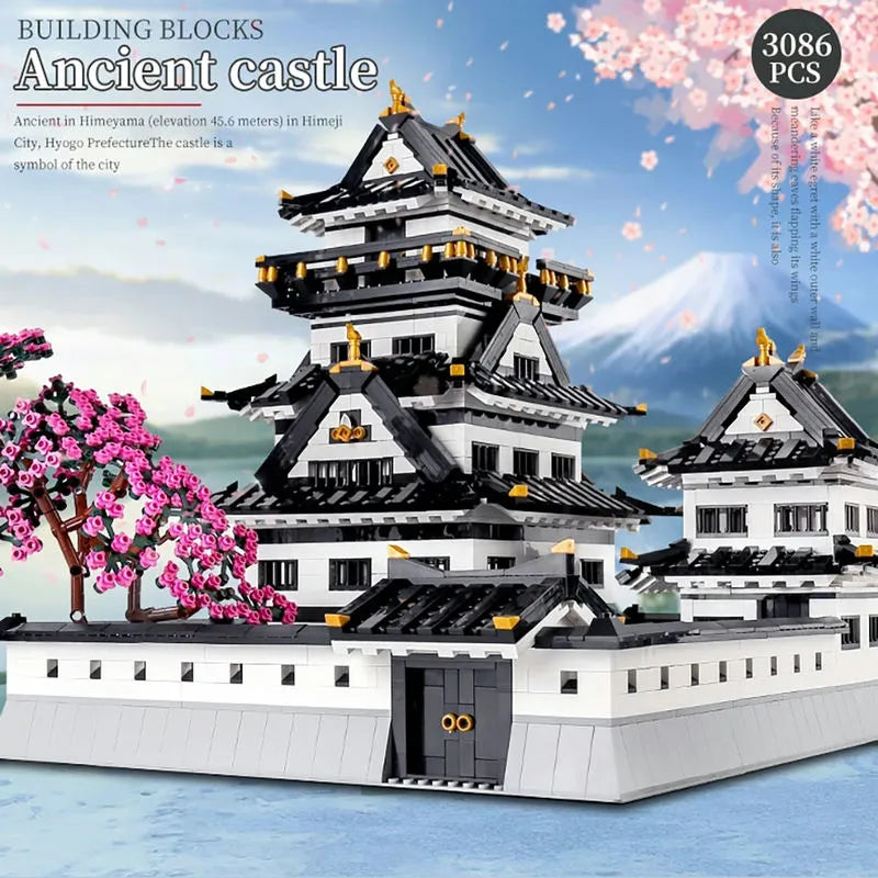 Mould King MOC Building Block Set: View Sakura Himeji Castle, Model K22006