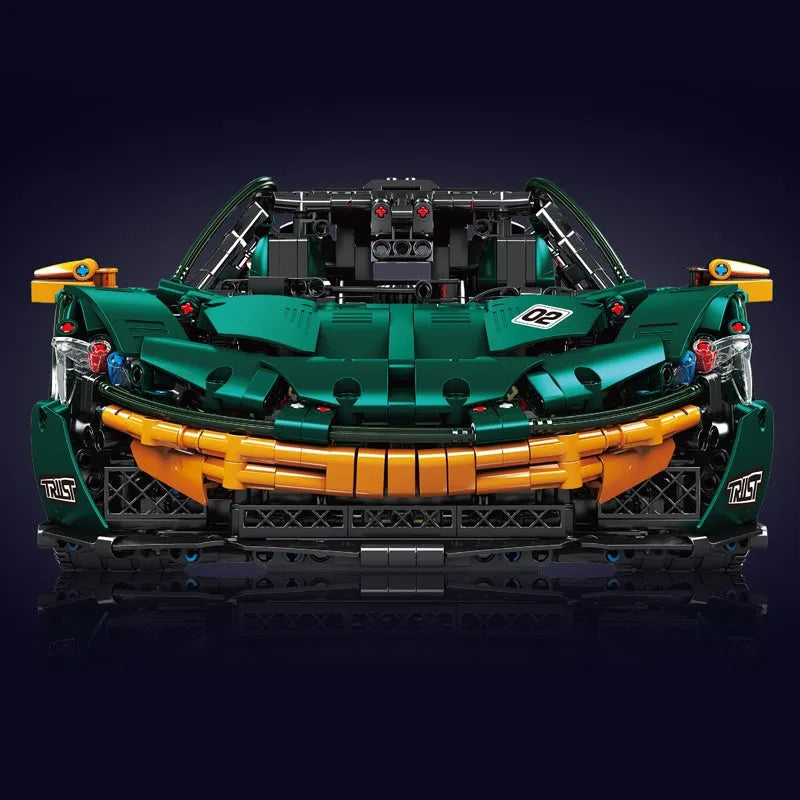 Mould King MOC Motorized Building Block Set: MOC 13091 Super Hypercar P1 Racing Car