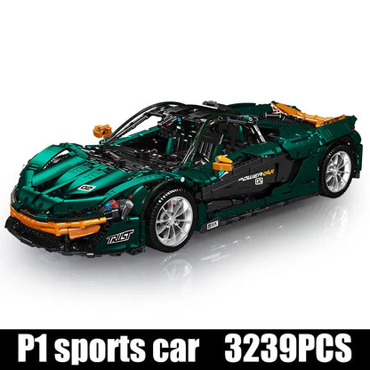 Mould King MOC Motorized Building Block Set: MOC 13091 Super Hypercar P1 Racing Car