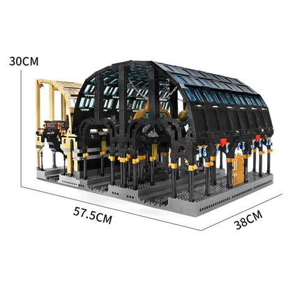 Mould King Building Block Set: Magic Train Station 12011, Model K12011