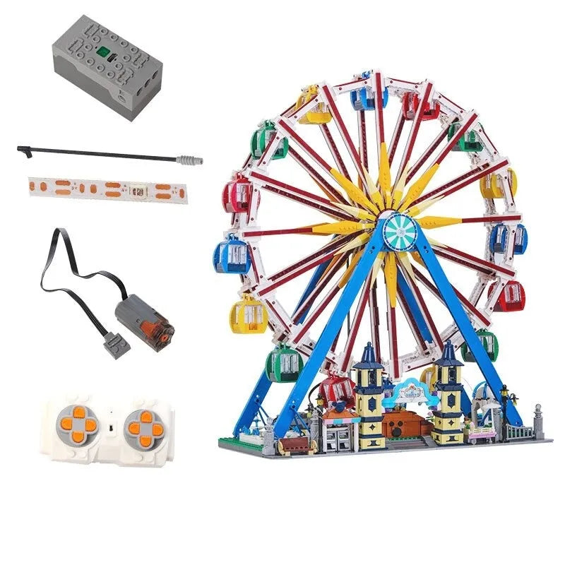 Mould King MOC Building Block Set: Motorized RC Ferris Wheel, Model K11006