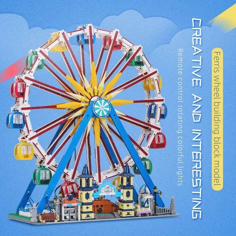 Mould King MOC Building Block Set: Motorized RC Ferris Wheel, Model K11006