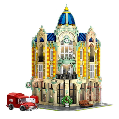 Mould King MOC Building Block Set: Experts Corner Post Office with Light, Model K16010