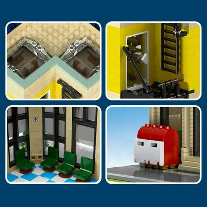 Mould King MOC Building Block Set: Experts Corner Post Office with Light, Model K16010