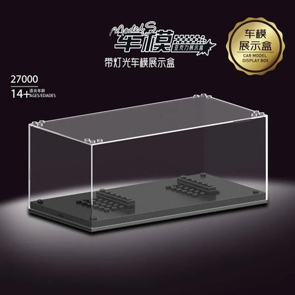 Mould King Building Block Set: Clear Display Box for Car Show Off Storage Case, Model 27000
