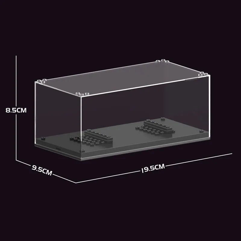 Mould King Building Block Set: Clear Display Box for Car Show Off Storage Case, Model 27000