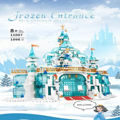Mould King MOC Building Block Set: Princess Frozen Entrance Ice Castle