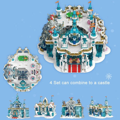 Mould King MOC Building Block Set: Princess Frozen Entrance Ice Castle