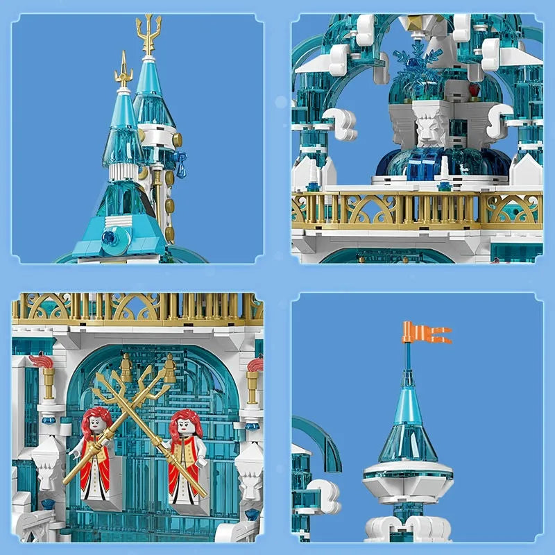 Mould King MOC Building Block Set: Princess Frozen Entrance Ice Castle